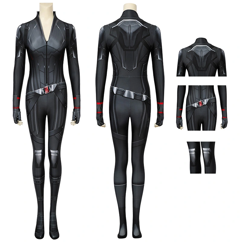 Adult Avengers Endgame Black Widow Jumpsuit Natasha Romanoff Cosplay Costume 1 Adult Avengers Endgame Black Widow Jumpsuit Natasha Romanoff Cosplay Costume