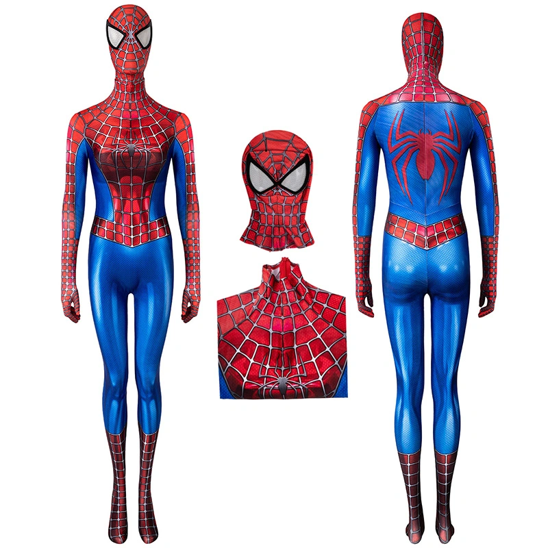 Female Spiderman Tobey Maguire Jumpsuit Spider Man Cosplay Suit 1 Female Spiderman Tobey Maguire Jumpsuit Spider Man Cosplay Suit