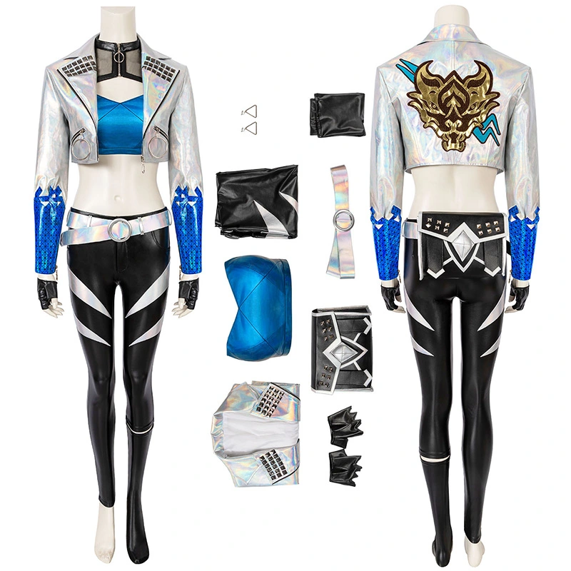 League Of Legends KDA 2020 S10 Cosplay Suit LOL Akali Costume 1 League Of Legends KDA 2020 S10 Cosplay Suit LOL Akali Costume