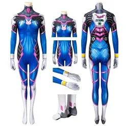 Overwatch D.Va Cosplay Costume OW Hana Song Jumpsuit