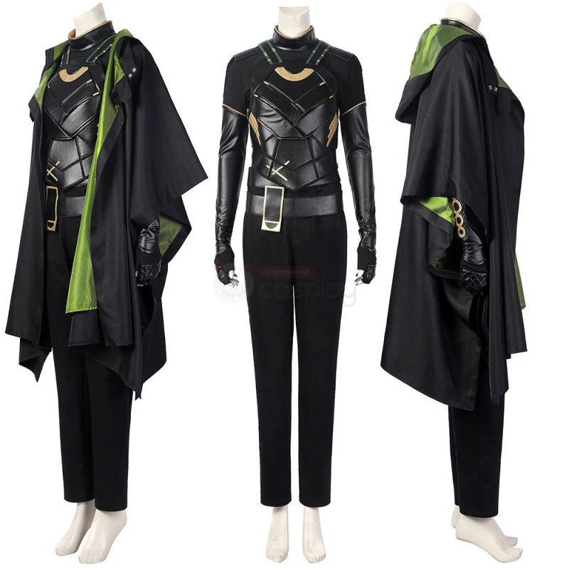Female Loki Cosplay Costume Sylvie Lushton Lady Loki Suit 3 Female Loki Cosplay Costume Sylvie Lushton Lady Loki Suit - Image 3