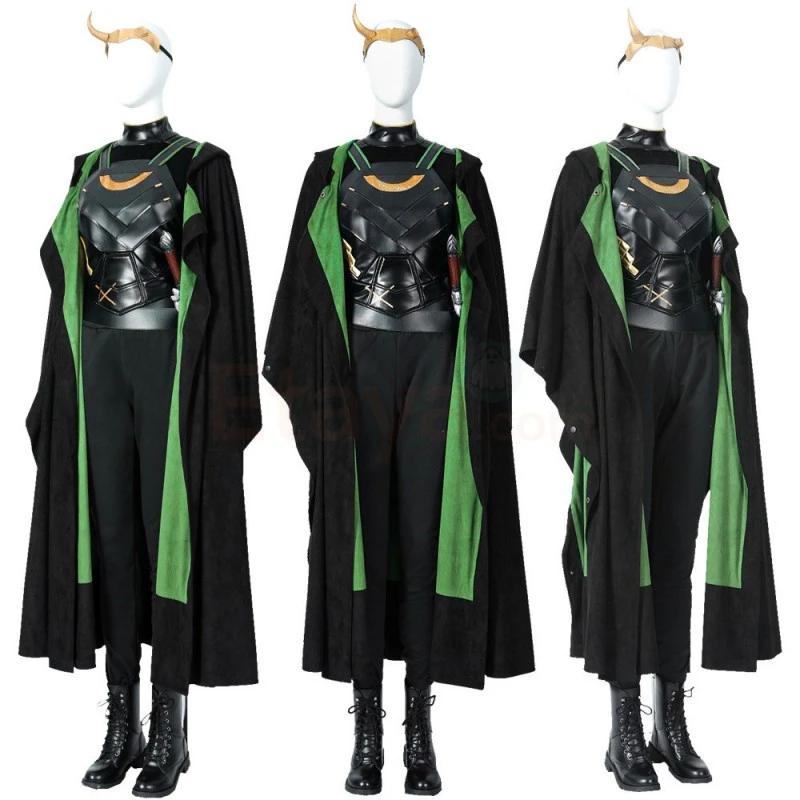 Lady Loki Costume 2021 Female Loki Sylvie Lushton Cosplay Suit Top Level 2 Lady Loki Costume 2021 Female Loki Sylvie Lushton Cosplay Suit Top Level - Image 2