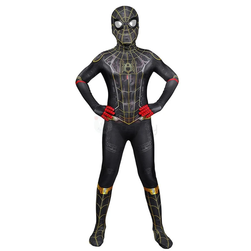 Spider-Man 3 No Way Home Peter Parker Cosplay Costume For Kids 3 Spider-Man 3 No Way Home Peter Parker Cosplay Costume For Kids - Image 3