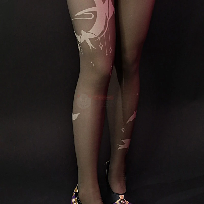 Genshin Impact Keqing Opulent Splendor Cosplay Costumes 12 Genshin Impact Keqing Opulent Splendor Cosplay Costumes - Image 12