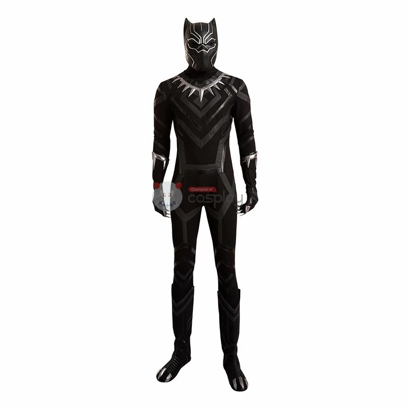 The Avengers Captain America Civil War Black Panther Cosplay Costume Deluxe Outfit 2 The Avengers Captain America Civil War Black Panther Cosplay Costume Deluxe Outfit - Image 2