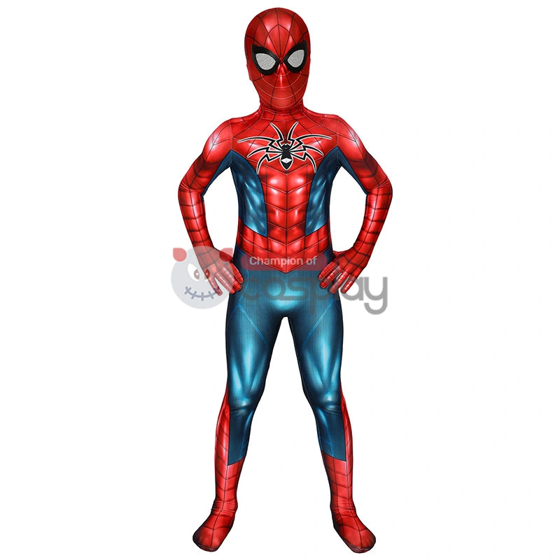 Spider-Armor MK IV Cosplay Costume Spiderman Jumpsuit For Kids 2 Spider-Armor MK IV Cosplay Costume Spiderman Jumpsuit For Kids - Image 2
