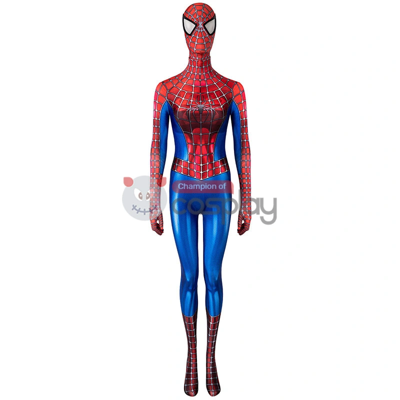 Female Spiderman Tobey Maguire Jumpsuit Spider Man Cosplay Suit 2 Female Spiderman Tobey Maguire Jumpsuit Spider Man Cosplay Suit - Image 2