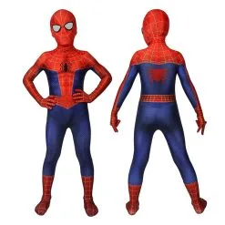 Peter Parker Kids SpiderMan Costume Spider-Man Into The Spider-Verse Cosplay Costumes