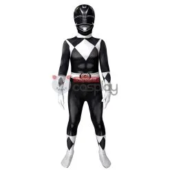 Mighty Morphin Power Rangers Cosplay Costume Black Rangers Suit For Kids
