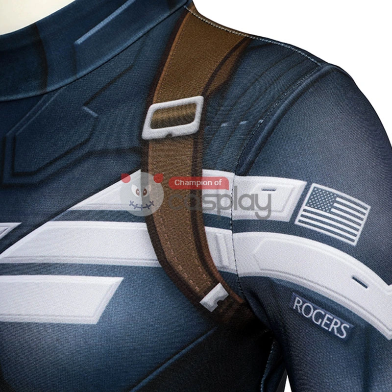 Captain America The Winter Soldier Steve Rogers Cosplay Jumpsuit For Kids 11 Captain America The Winter Soldier Steve Rogers Cosplay Jumpsuit For Kids - Image 11