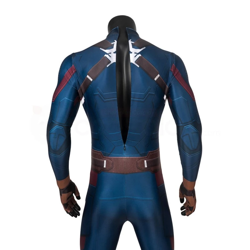 Captain America Jumpsuit Avengers 4 Endgame Steve Rogers Cosplay Costume 11 Captain America Jumpsuit Avengers 4 Endgame Steve Rogers Cosplay Costume - Image 11