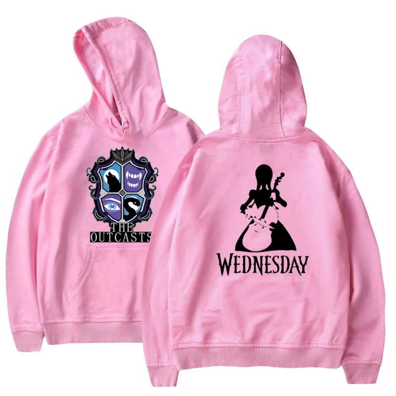 Wednesday Addams Hoodies Outcasts 2D Print Swearshirts Unisex 11 Wednesday Addams Hoodies Outcasts 2D Print Swearshirts Unisex - Image 11