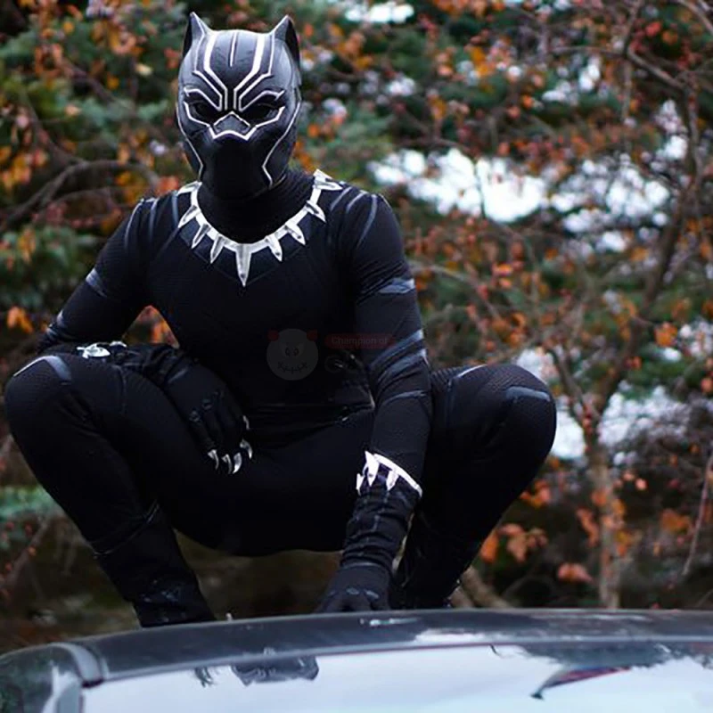 The Avengers Captain America Civil War Black Panther Cosplay Costume Deluxe Outfit 18 The Avengers Captain America Civil War Black Panther Cosplay Costume Deluxe Outfit - Image 18