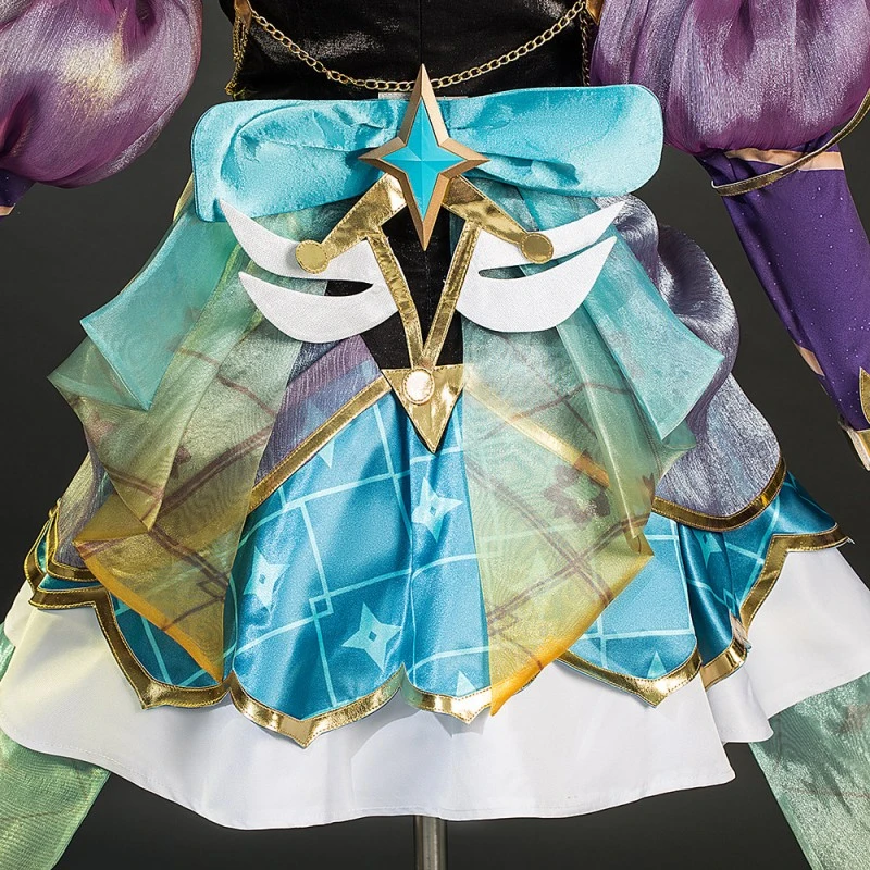 LOL Prestige Star Guardian Syndra Cosplay Costume League Of Legends Dress Suit 14 LOL Prestige Star Guardian Syndra Cosplay Costume League Of Legends Dress Suit - Image 14