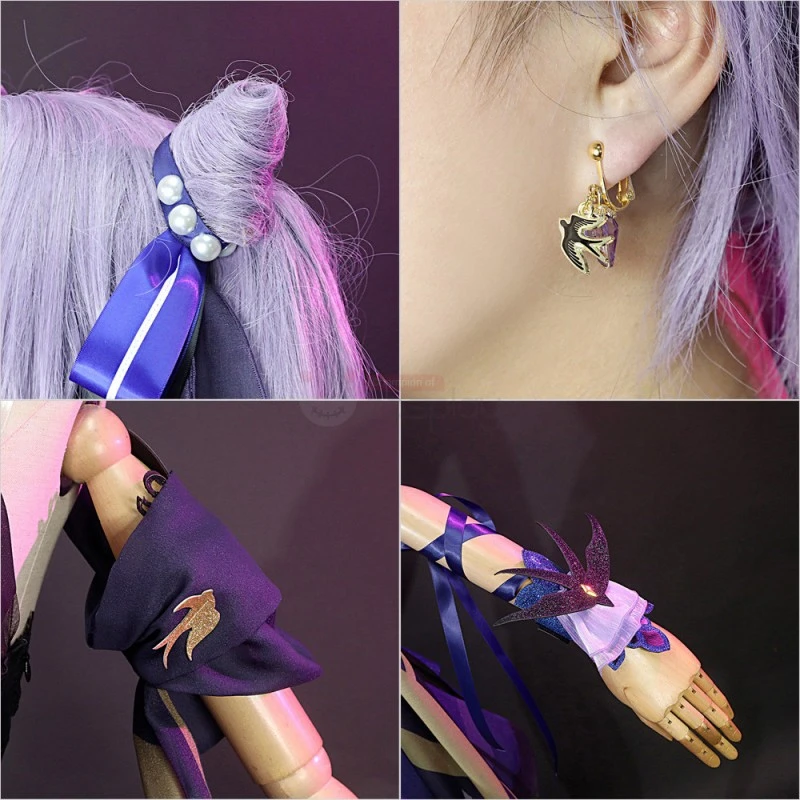 Genshin Impact Keqing Opulent Splendor Cosplay Costumes 11 Genshin Impact Keqing Opulent Splendor Cosplay Costumes - Image 11