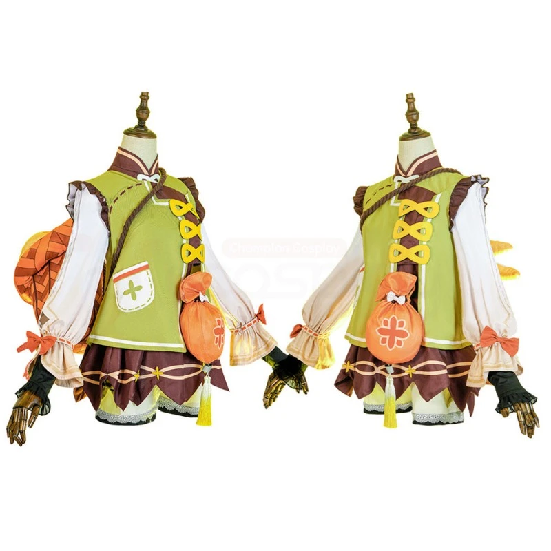 Genshin Impact Yaoyao Cosplay Costume 3 Genshin Impact Yaoyao Cosplay Costume - Image 3