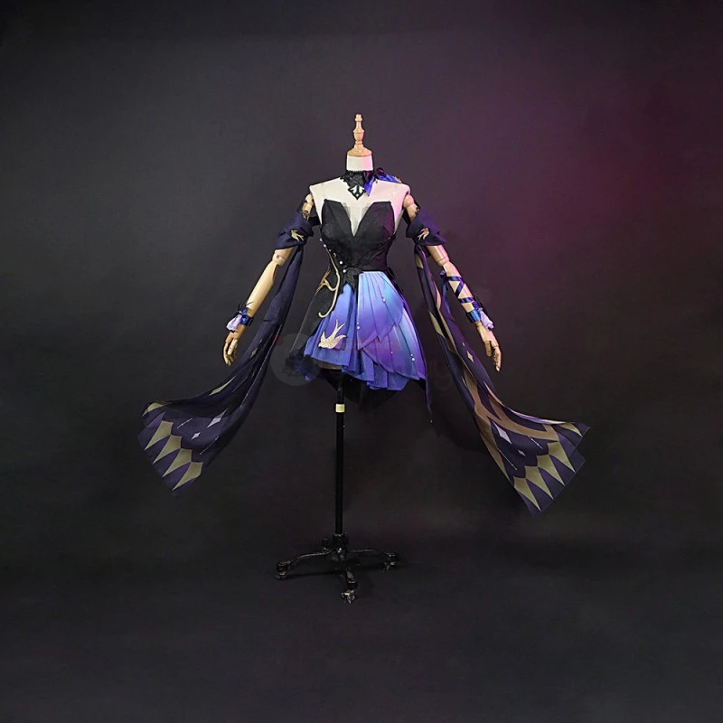 Genshin Impact Keqing Opulent Splendor Cosplay Costumes 2 Genshin Impact Keqing Opulent Splendor Cosplay Costumes - Image 2