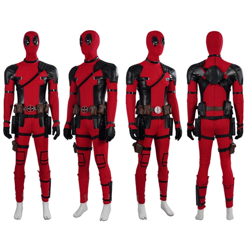 2023 Deadpool Cosplay Costumes Wade Wilson Deadpool 2 Halloween Suit Knitted Version 2 2023 Deadpool Cosplay Costumes Wade Wilson Deadpool 2 Halloween Suit Knitted Version - Image 2