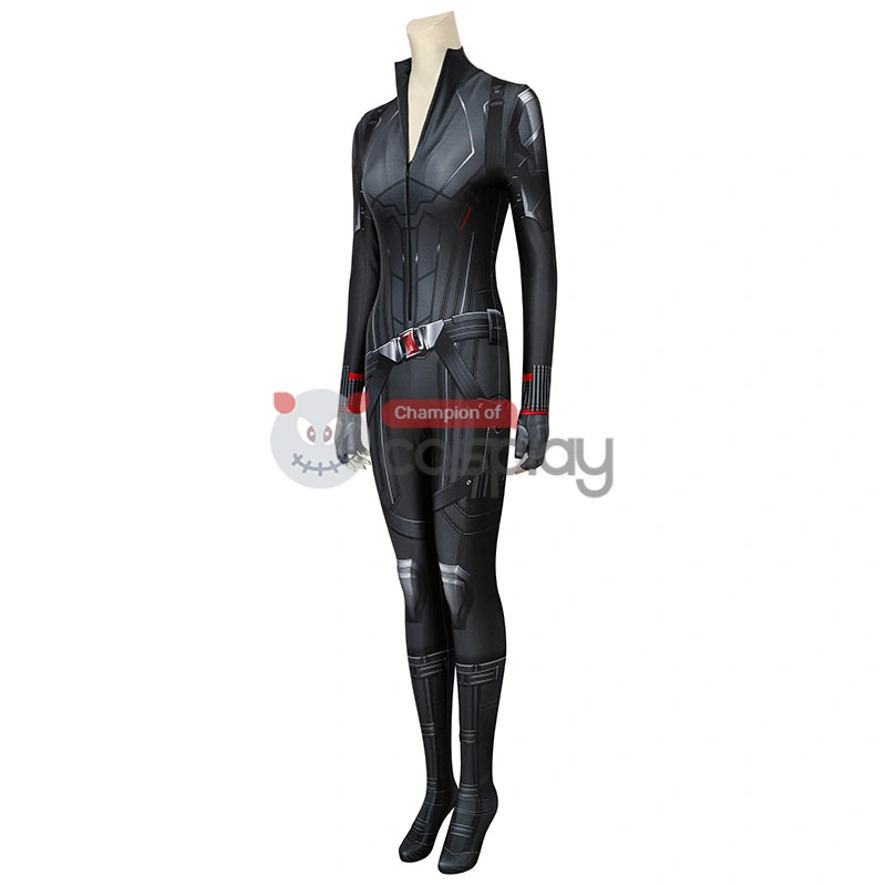 Adult Avengers Endgame Black Widow Jumpsuit Natasha Romanoff Cosplay Costume 3 Adult Avengers Endgame Black Widow Jumpsuit Natasha Romanoff Cosplay Costume - Image 3