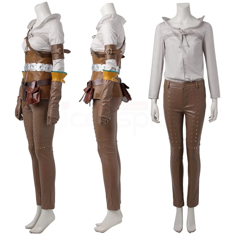 The Witcher 3 Wild Hunt Cirilla Cosplay Costume Outfit 2 The Witcher 3 Wild Hunt Cirilla Cosplay Costume Outfit - Image 2
