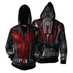 Ant-Man 3 Zip Up Hoodie Ant-Man And The Wasp Quantumania 3D Sweatshirts
