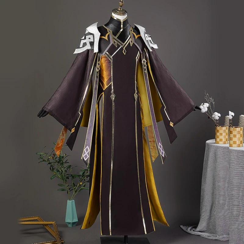 Genshin Impact Rock King Zhongli Cosplay Costumes 3 Genshin Impact Rock King Zhongli Cosplay Costumes - Image 3