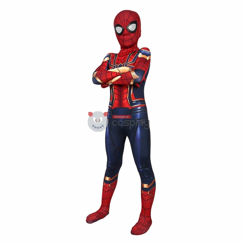 Kids Iron Spiderman Costume Avengers Endgame Spider-Man Peter Parker Cosplay Costumes 6 Kids Iron Spiderman Costume Avengers Endgame Spider-Man Peter Parker Cosplay Costumes - Image 6