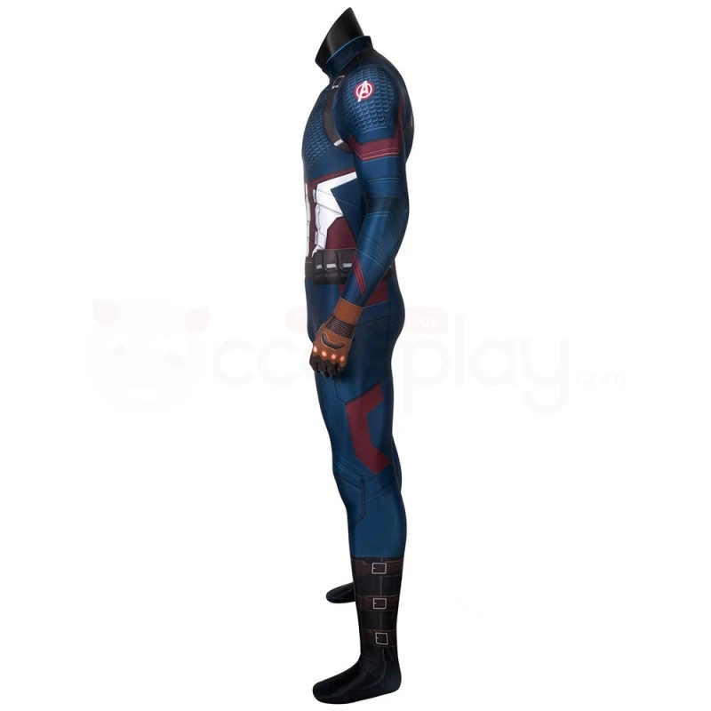 Captain America Jumpsuit Avengers 4 Endgame Steve Rogers Cosplay Costume 3 Captain America Jumpsuit Avengers 4 Endgame Steve Rogers Cosplay Costume - Image 3