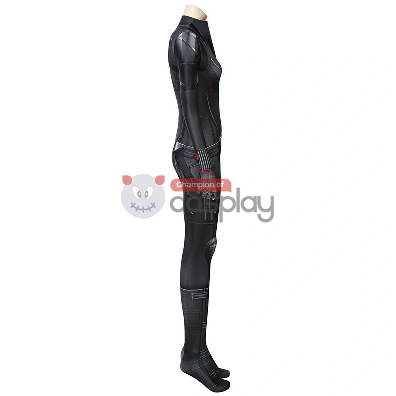 Adult Avengers Endgame Black Widow Jumpsuit Natasha Romanoff Cosplay Costume 4 Adult Avengers Endgame Black Widow Jumpsuit Natasha Romanoff Cosplay Costume - Image 4