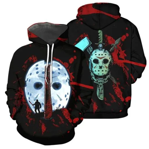 Friday The 13th Jason Voorhees 3D Hoodie Horror Halloween Sweatshirts -Cheap Ready To Ship Store 3 800x800 605