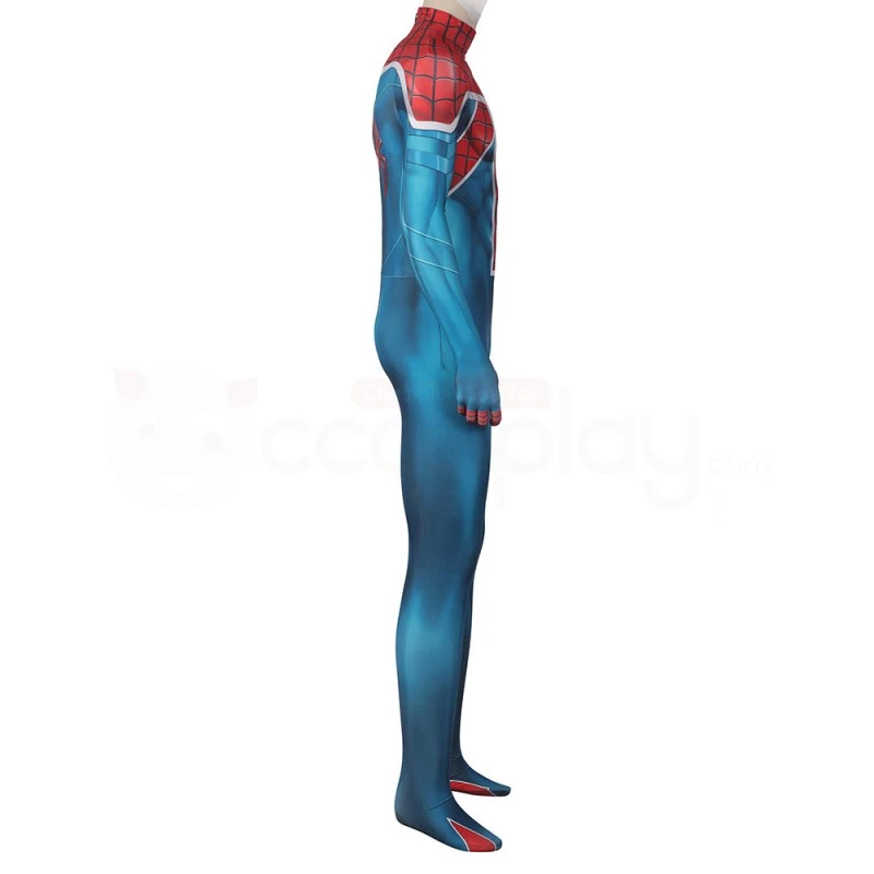 Adults Spider-UK William Braddock Costume Spiderman Billy Braddock Jumpsuit 3 Adults Spider-UK William Braddock Costume Spiderman Billy Braddock Jumpsuit - Image 3
