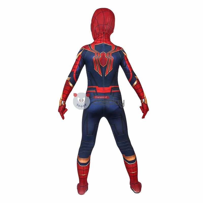 Kids Iron Spiderman Costume Avengers Endgame Spider-Man Peter Parker Cosplay Costumes 7 Kids Iron Spiderman Costume Avengers Endgame Spider-Man Peter Parker Cosplay Costumes - Image 7