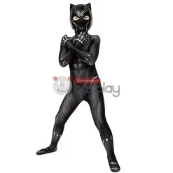 Black Panther Cosplay Costume T'Challa Jumpsuit For Kids -Cheap Ready To Ship Store 4 800x800 367