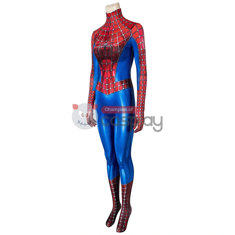 Female Spiderman Tobey Maguire Jumpsuit Spider Man Cosplay Suit 5 Female Spiderman Tobey Maguire Jumpsuit Spider Man Cosplay Suit - Image 5