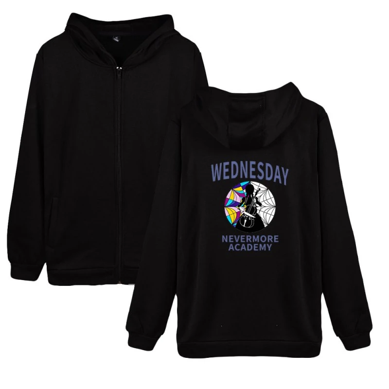 Wednesday The Addams Family Print Hoodies Fashion Unisex 2 Wednesday The Addams Family Print Hoodies Fashion Unisex - Image 2