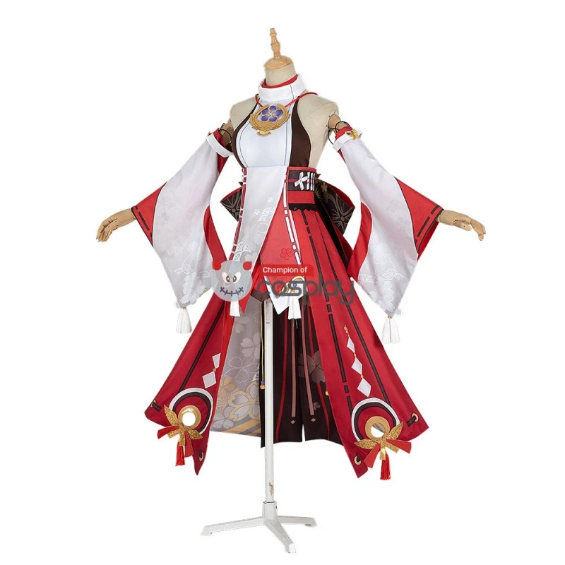 Yae Miko Costume Genshin Impact Cosplay Costume 4 Yae Miko Costume Genshin Impact Cosplay Costume - Image 4