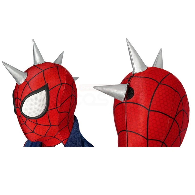 Spiderman Punk-Rock Jumpsuit The Spider-Punk Suit Hobart Brown Cosplay Costume 5 Spiderman Punk-Rock Jumpsuit The Spider-Punk Suit Hobart Brown Cosplay Costume - Image 5