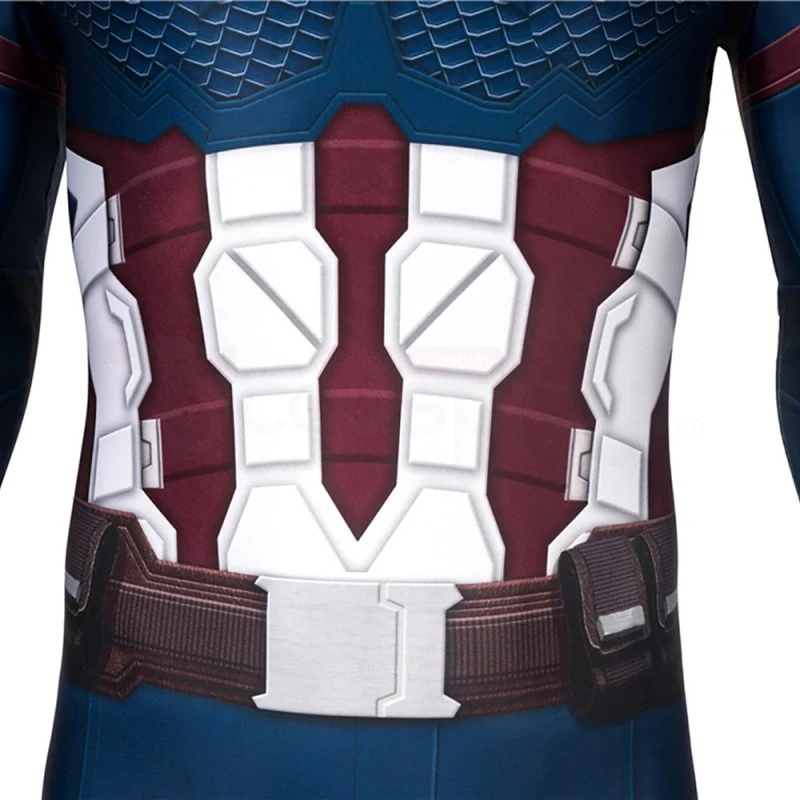 Captain America Jumpsuit Avengers 4 Endgame Steve Rogers Cosplay Costume 5 Captain America Jumpsuit Avengers 4 Endgame Steve Rogers Cosplay Costume - Image 5