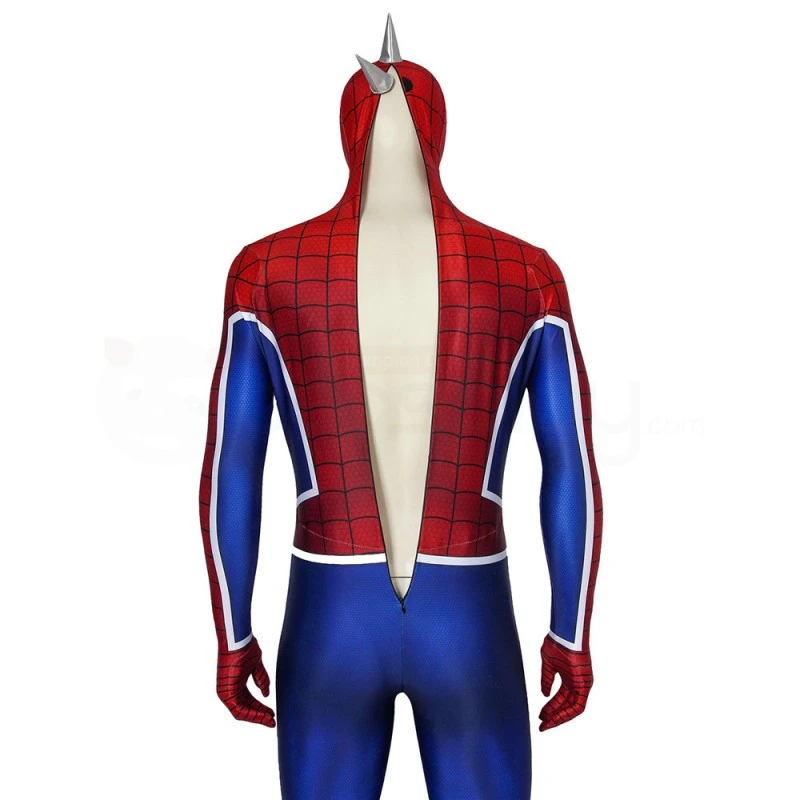 Spiderman Punk-Rock Jumpsuit The Spider-Punk Suit Hobart Brown Cosplay Costume 6 Spiderman Punk-Rock Jumpsuit The Spider-Punk Suit Hobart Brown Cosplay Costume - Image 6
