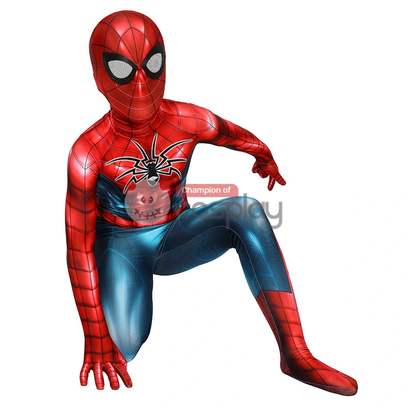 Spider-Armor MK IV Cosplay Costume Spiderman Jumpsuit For Kids 7 Spider-Armor MK IV Cosplay Costume Spiderman Jumpsuit For Kids - Image 7