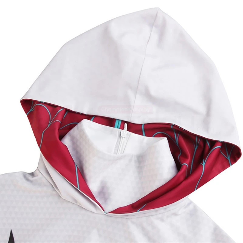 Spider-Gwen Jumpsuit Spider-Man Into The Spider-Verse Cosplay Costume 5 Spider-Gwen Jumpsuit Spider-Man Into The Spider-Verse Cosplay Costume - Image 5
