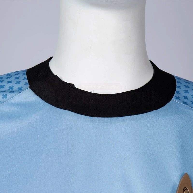 Star Trek Uniform Costume Strange New Worlds Cosplay Blue Shirt 7 Star Trek Uniform Costume Strange New Worlds Cosplay Blue Shirt - Image 7