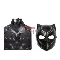 Kids Captain America Civil War T'Challa Cosplay Costume Black Panther Jumpsuit -Cheap Ready To Ship Store 6 800x800 465
