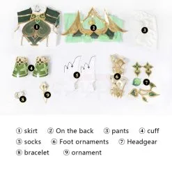 Genshin Impact Nahida Cosplay Costume Lesser Lord Dress -Cheap Ready To Ship Store 6 800x800 57