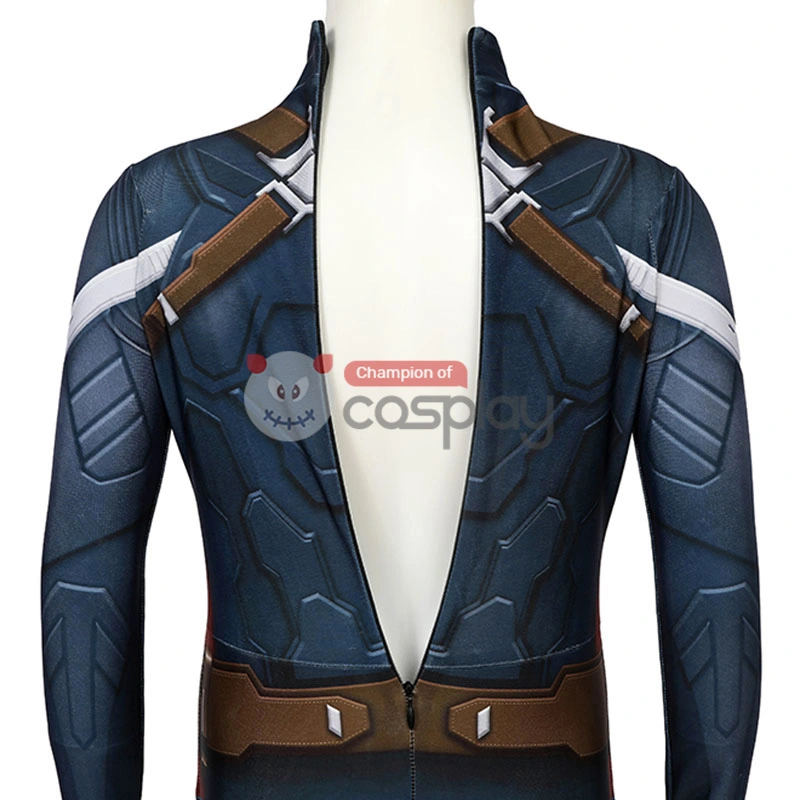 Captain America The Winter Soldier Steve Rogers Cosplay Jumpsuit For Kids 8 Captain America The Winter Soldier Steve Rogers Cosplay Jumpsuit For Kids - Image 8