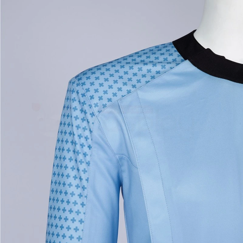 Star Trek Uniform Costume Strange New Worlds Cosplay Blue Shirt 8 Star Trek Uniform Costume Strange New Worlds Cosplay Blue Shirt - Image 8