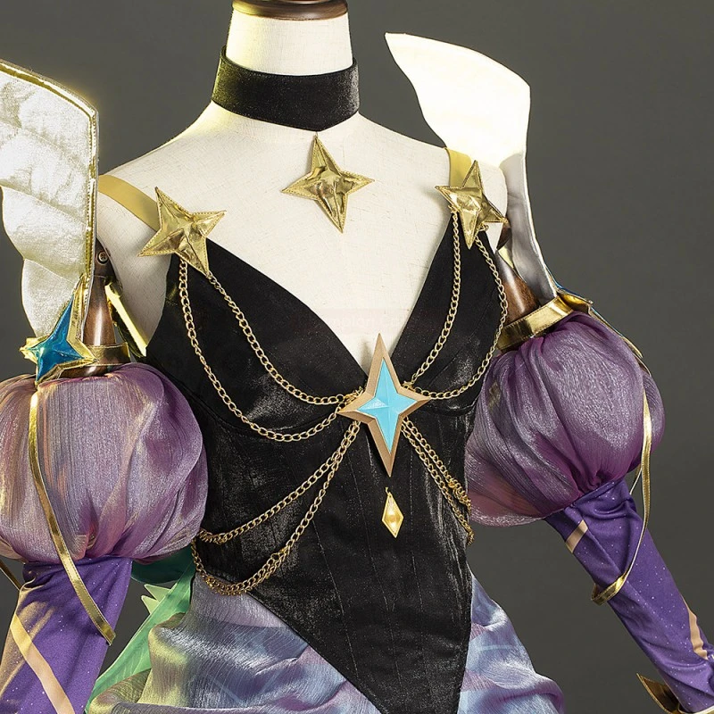 LOL Prestige Star Guardian Syndra Cosplay Costume League Of Legends Dress Suit 8 LOL Prestige Star Guardian Syndra Cosplay Costume League Of Legends Dress Suit - Image 8
