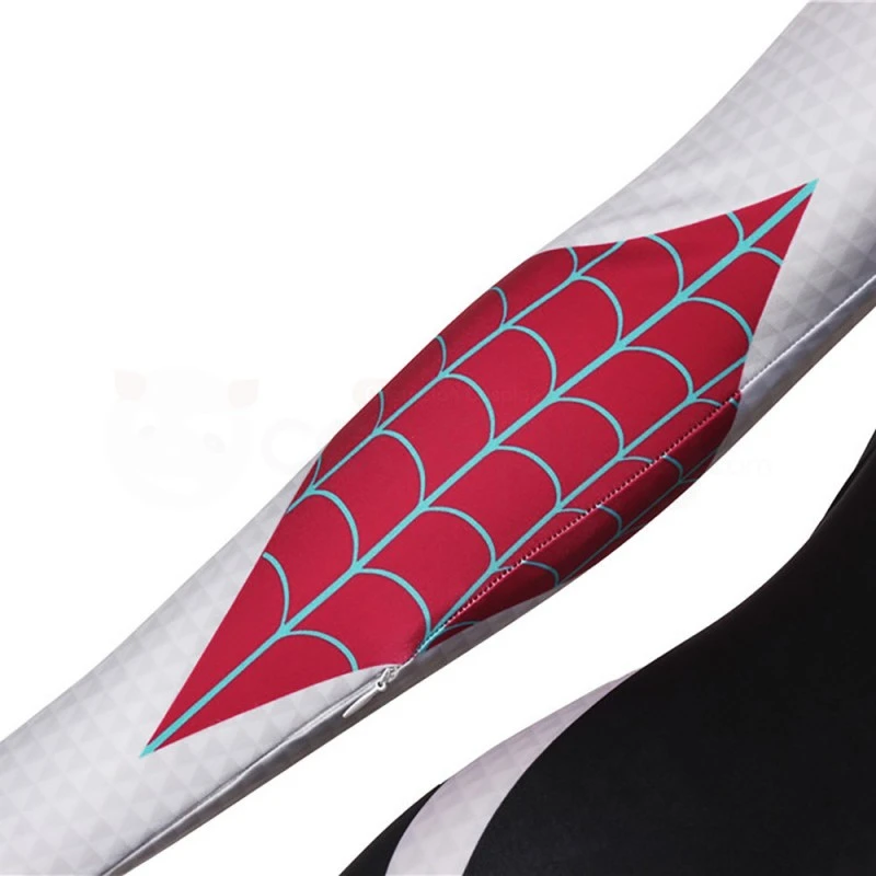Spider-Gwen Jumpsuit Spider-Man Into The Spider-Verse Cosplay Costume 7 Spider-Gwen Jumpsuit Spider-Man Into The Spider-Verse Cosplay Costume - Image 7