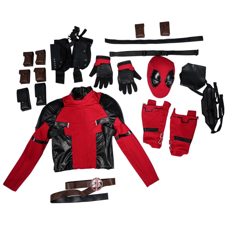 2023 Deadpool Cosplay Costumes Wade Wilson Deadpool 2 Halloween Suit Knitted Version 9 2023 Deadpool Cosplay Costumes Wade Wilson Deadpool 2 Halloween Suit Knitted Version - Image 9