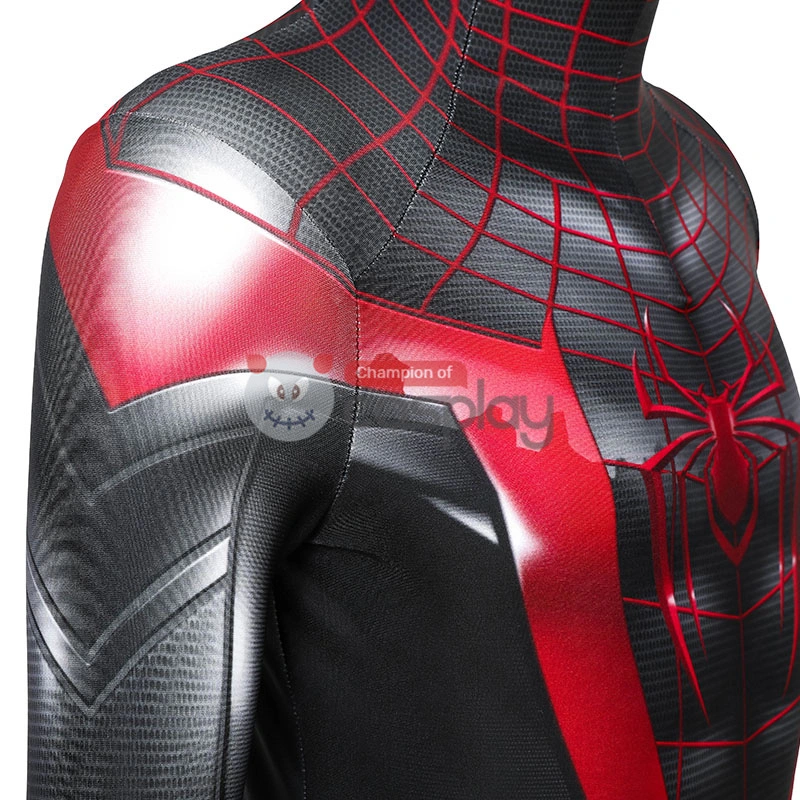 Spider Man Miles Morales Cosplay Costume Spiderman Jumpsuit For Kids 10 Spider Man Miles Morales Cosplay Costume Spiderman Jumpsuit For Kids - Image 10